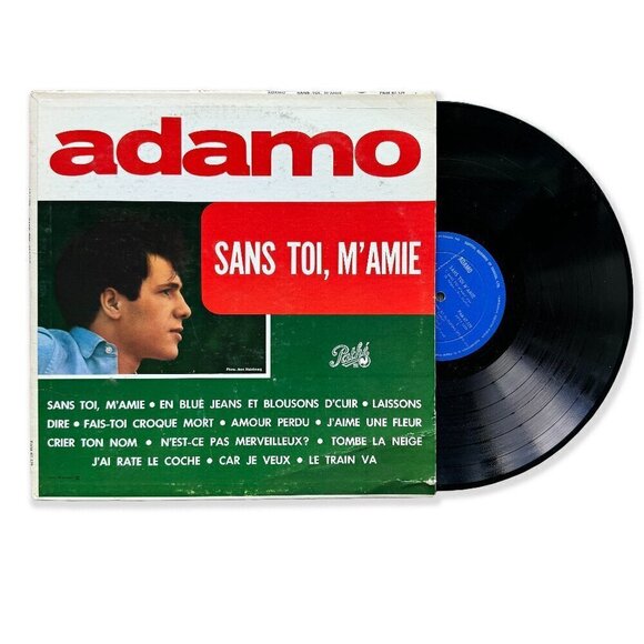 Vintage Salvatore Adamo Vinyl Record Sans Toi M’Amie 1963-1964 Chanson Française - Picture 1 of 5